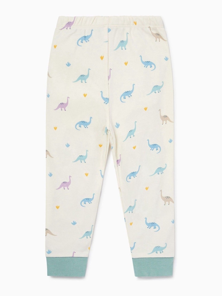 MORI Cream  Cotton & Bamboo Long Sleeve Pyjamas - Image 6 of 7