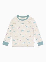 MORI Cream Organic Cotton & Bamboo Long Sleeve Pyjamas - Image 7 of 7