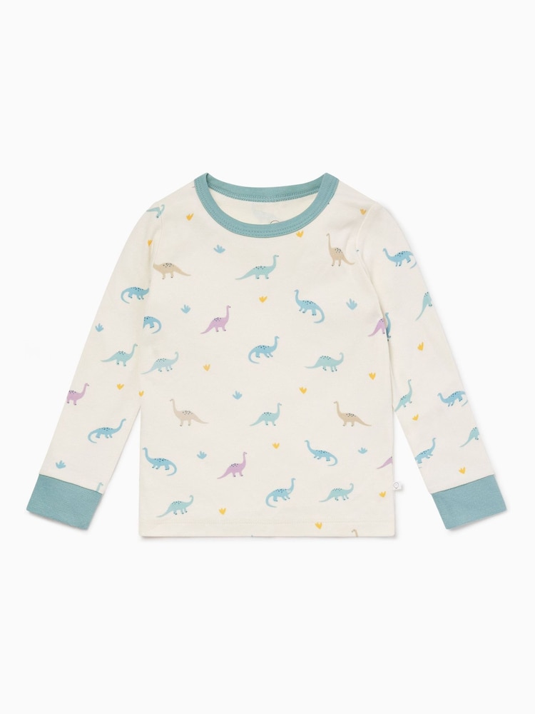 MORI Cream Organic Cotton & Bamboo Long Sleeve Pyjamas - Image 7 of 7