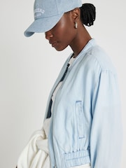 Blau - River Island Casual-Bomberjacke aus Lyocell - Bild 3 von 4