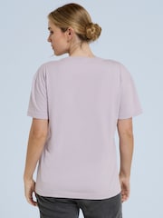 Animal Light Purple Womens Leena Boxy 100% Cotton T-Shirt - Image 3 of 7