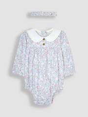 JoJo Maman Bébé Pink 2-Piece Ditsy Floral Body Set - Image 1 of 4