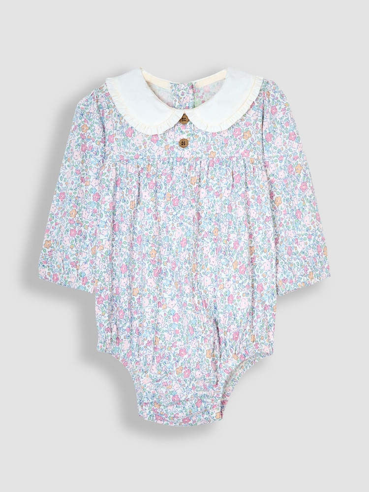 JoJo Maman Bébé Pink 2-Piece Ditsy Floral Body Set - Image 2 of 4
