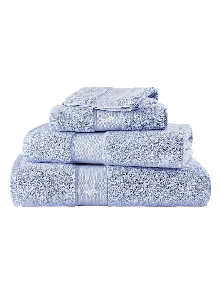 Ralph Lauren Office Blue Polo Player Towel - Image 1 of 4 Ralph Lauren Office Blue Polo Player Towel - Image 1 of 4