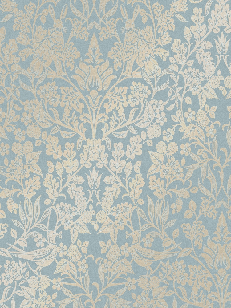 Graham & Brown Blue Hartley Damask Wallpaper - Image 3 of 3