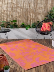Furn Orange Pink Marula Tropical Outdoor/Indoor Rug - Image 1 of 6