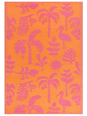 Furn Orange Pink Marula Tropical Outdoor/Indoor Rug - Image 3 of 6