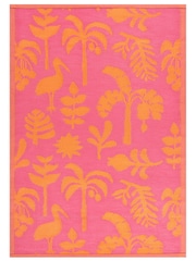 Furn Orange Pink Marula Tropical Outdoor/Indoor Rug - Image 4 of 6