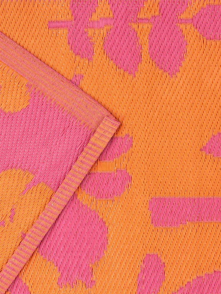 Furn Orange Pink Marula Tropical Outdoor/Indoor Rug - Image 5 of 6