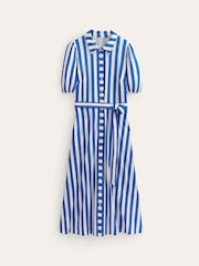 Boden Blue Petite Libby Jersey Midi Shirt Dress - Image 6 of 6