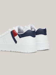 Tommy Hilfiger Flag Low Cut Lace-up White Sneakers - Image 2 of 5