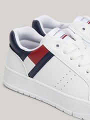 Tommy Hilfiger Flag Low Cut Lace-up White Sneakers - Image 3 of 5