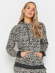 Sudadera con capucha de estampado de leopardo Long Tall Sally - Imagen 1 de 4