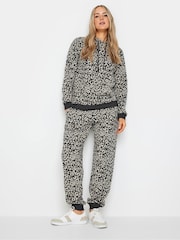 Sudadera con capucha de estampado de leopardo Long Tall Sally - Imagen 2 de 4