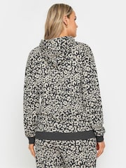 Sudadera con capucha de estampado de leopardo Long Tall Sally - Imagen 3 de 4