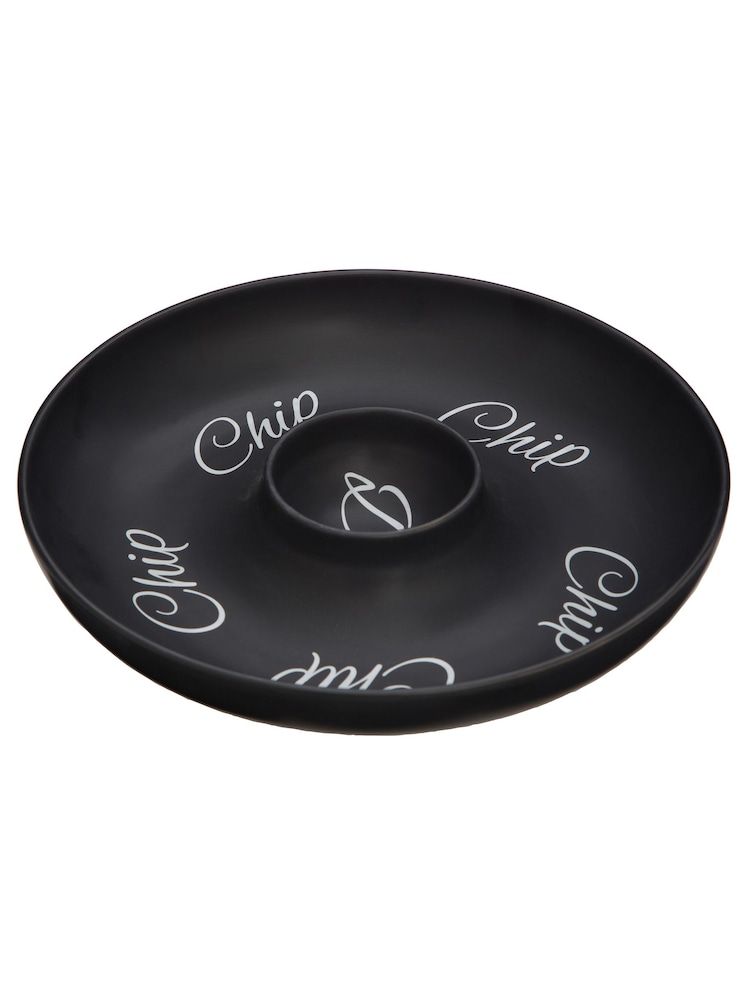 Maison by Premier Black Manga Chip And Dip Dish - Image 1 of 3 Maison by Premier Black Manga Chip And Dip Dish - Image 1 of 3
