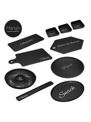 Maison by Premier Black Manga Chip And Dip Dish - Image 2 of 3