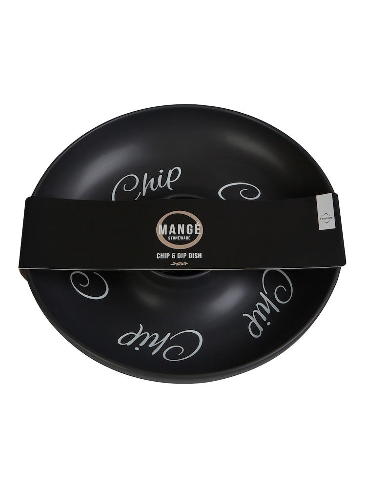 Maison by Premier Black Manga Chip And Dip Dish - Image 3 of 3 Maison by Premier Black Manga Chip And Dip Dish - Image 3 of 3