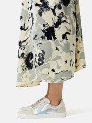 Jigsaw Silver Portland Vintage Classic Trainers - Image 1 of 5