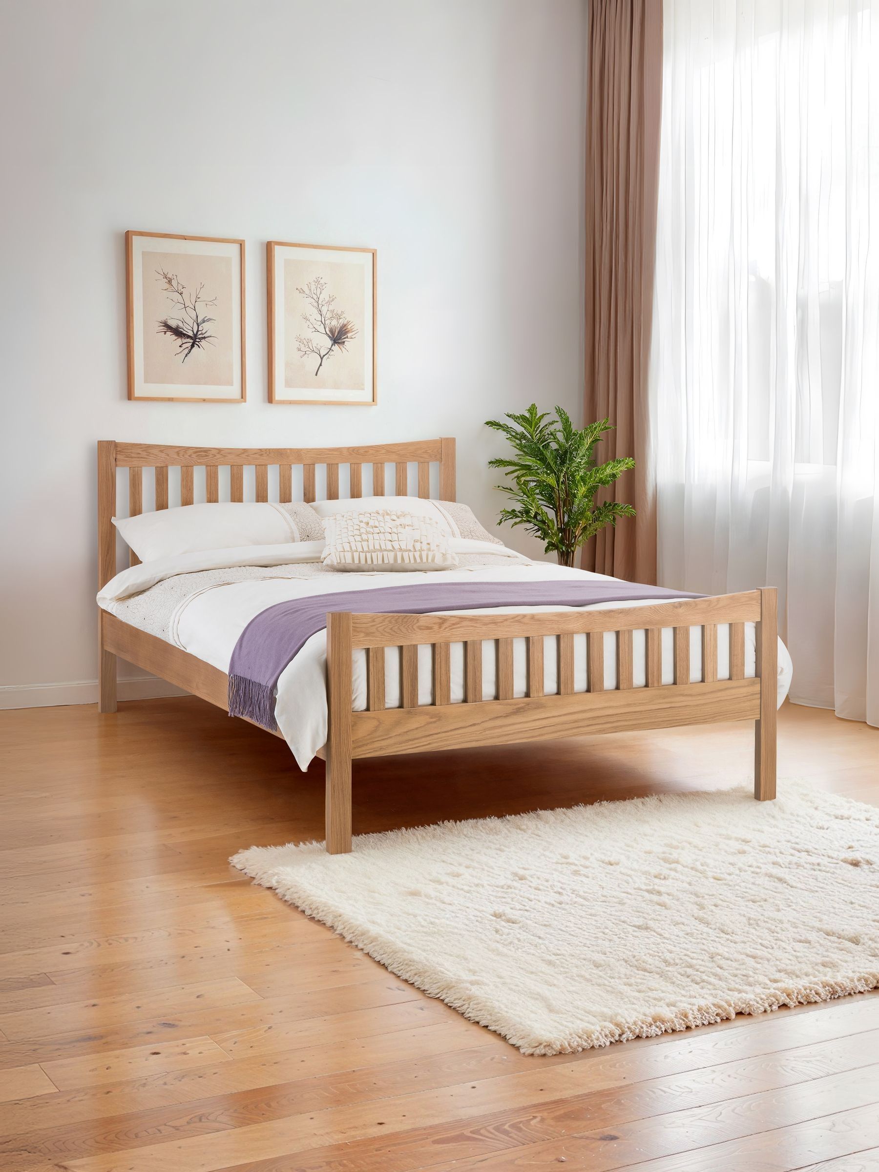Julian Bowen Unisex Natural Bergamo Bed In | : King - Image 6