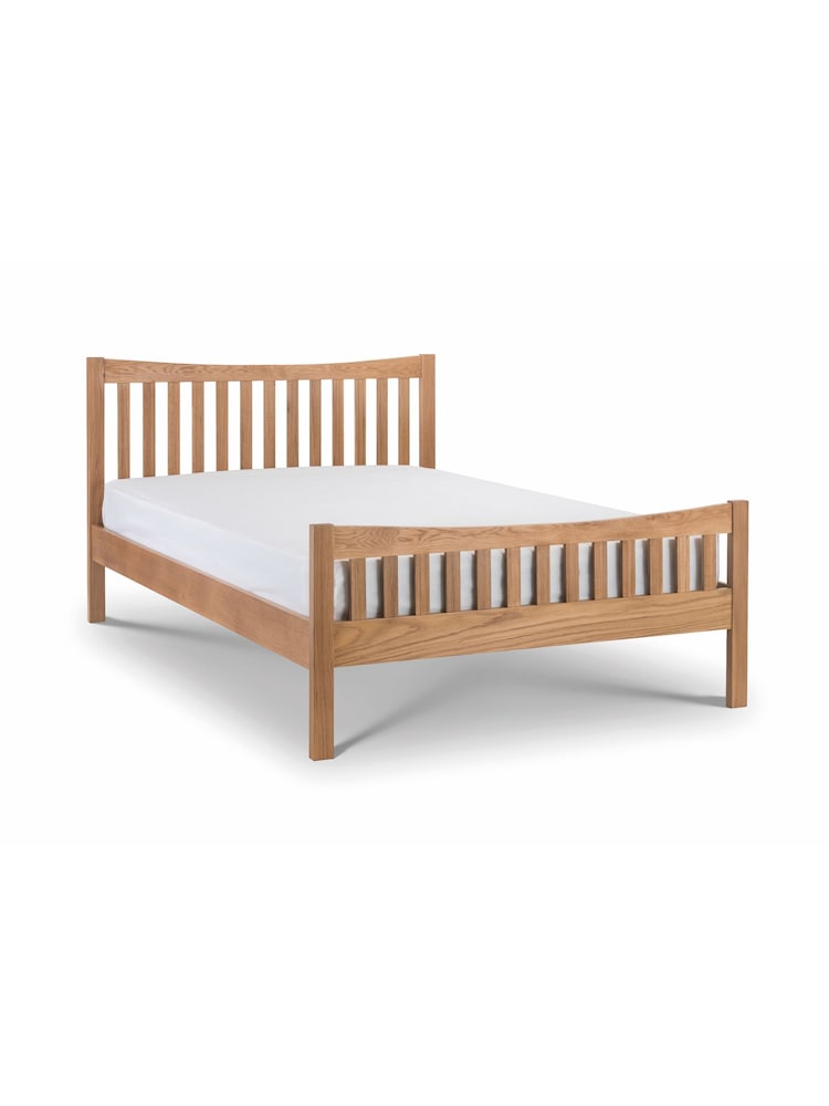 Julian Bowen Natural Oak Bergamo Wooden Bed - Image 2 of 2