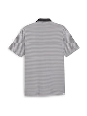 Puma Black Pure Stripe Golf Mens Polo Shirt - Image 2 of 2