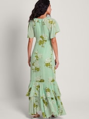Monsoon Green Rowena Ruffle Dress - Image 3 of 4