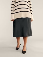 Evans Satin Bias Cut Skirt - Image 1 of 3