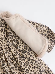 Leopard Print Faux Fur Gilet, Dress & Tights Set (0mths-2yrs) - Image 12 of 12