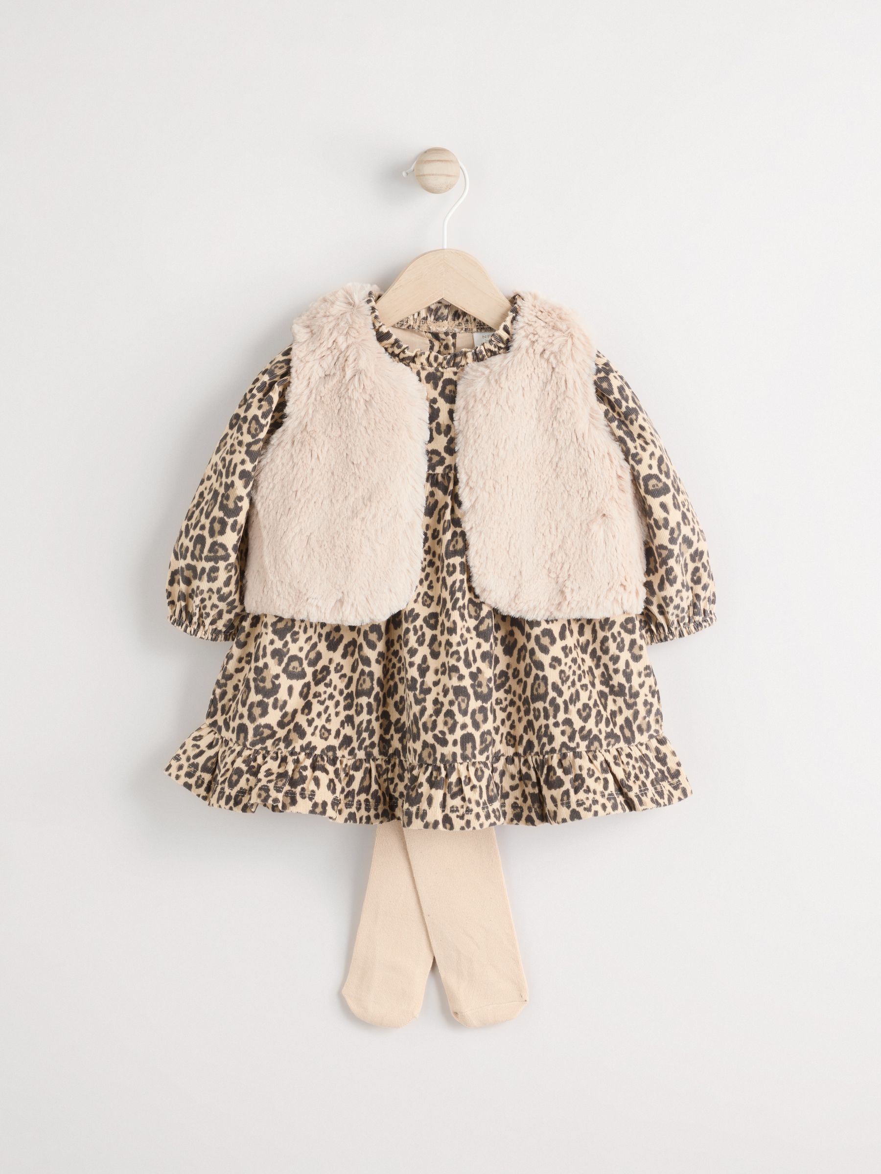 【ORDINARY JOY】Leopard Fur gilet ORDINARY JOY】Leopard Fur gilet