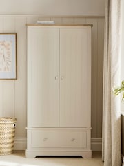 Stone Hampton Painted Oak Slim Double, 1 Drawer Wardrobe - Image 3 of 8