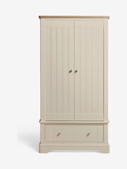 Stone Hampton Painted Oak Slim Double, 1 Drawer Wardrobe - Image 5 of 8