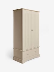 Stone Hampton Painted Oak Slim Double, 1 Drawer Wardrobe - Image 7 of 8