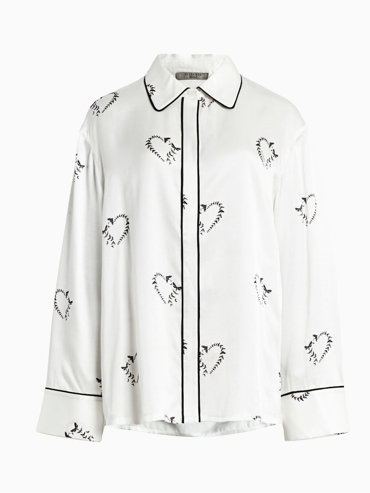 AllSaints White Sofi Escalera Pyjama Set - Image 6 of 6