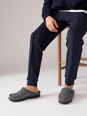 Grey Apron Mule Slippers - Image 1 of 6