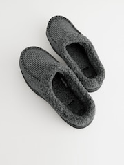 Grey Apron Mule Slippers - Image 4 of 6