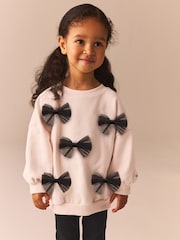 Cream Bow Sweatshirt And Flare Set (3mths-7yrs) - Image 1 of 8