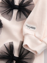 Cream Bow Sweatshirt And Flare Set (3mths-7yrs) - Image 8 of 8