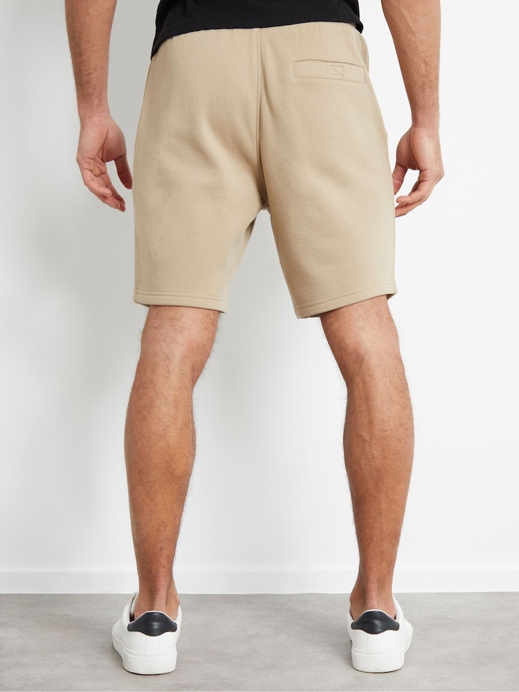 Threadbare Stone Premier Sweat Shorts - Image 2 of 4