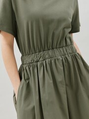Albaray Green Woven Mix T-Shirt Dress - Image 4 of 6