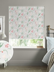Sophie Allport Grey Tulip Made to Measure 100% Cotton Roman Blinds - Image 1 of 6