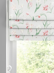 Sophie Allport Grey Tulip Made to Measure 100% Cotton Roman Blinds - Image 2 of 6