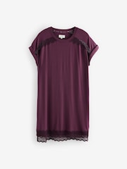 B By Ted Baker Purple Modal Night T-Shirt - Image 6 of 8