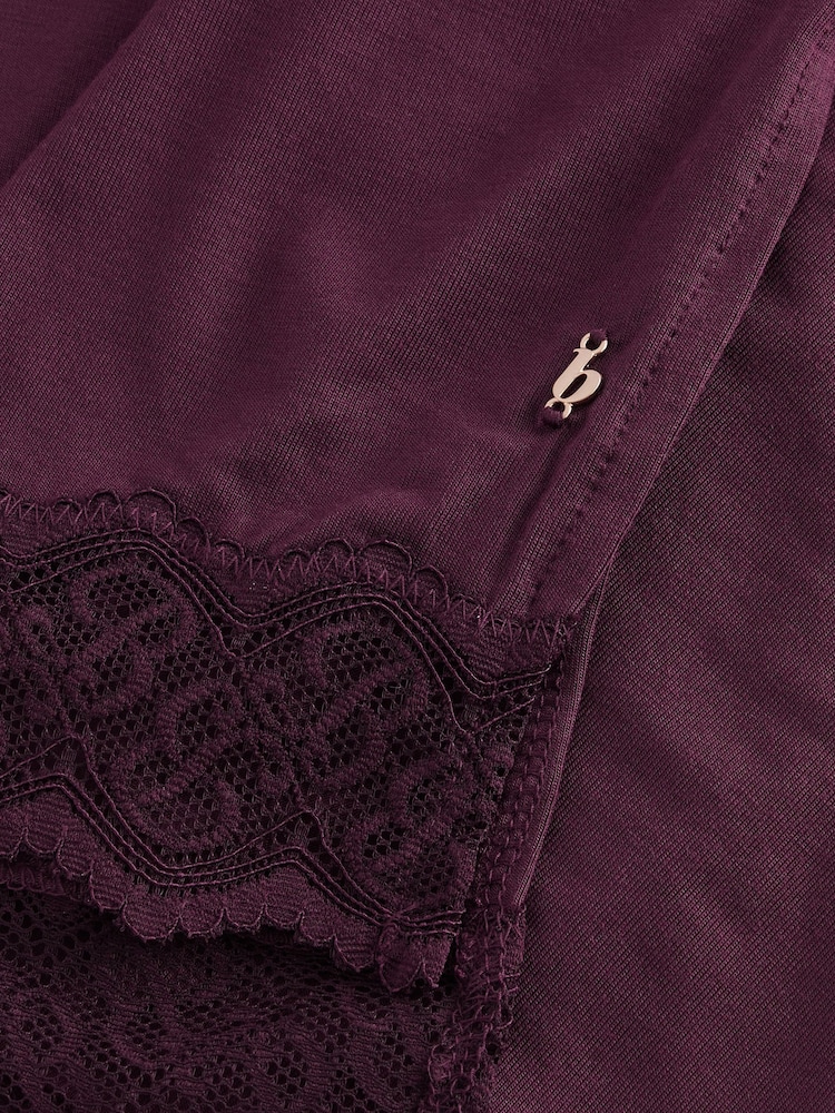 B By Ted Baker Purple Modal Night T-Shirt - Image 8 of 8