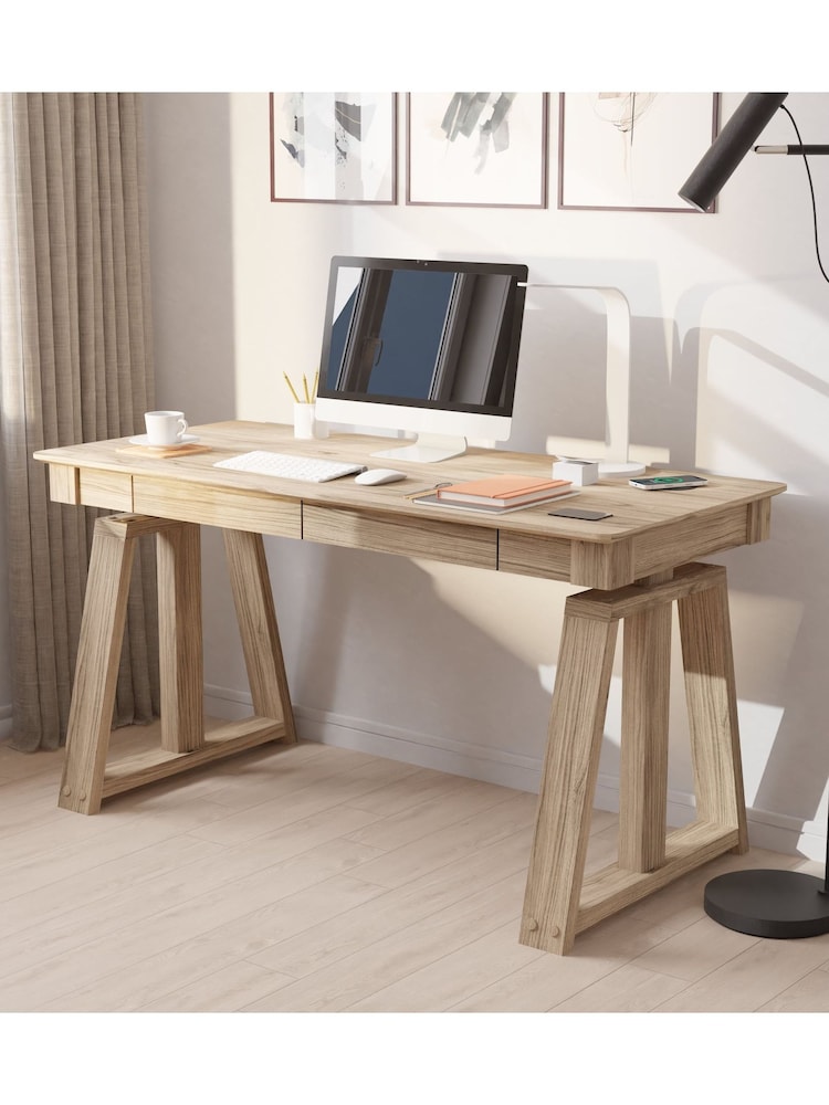 Koble Natural Nora Height Adjustable Smart Desk - Image 1 of 6
