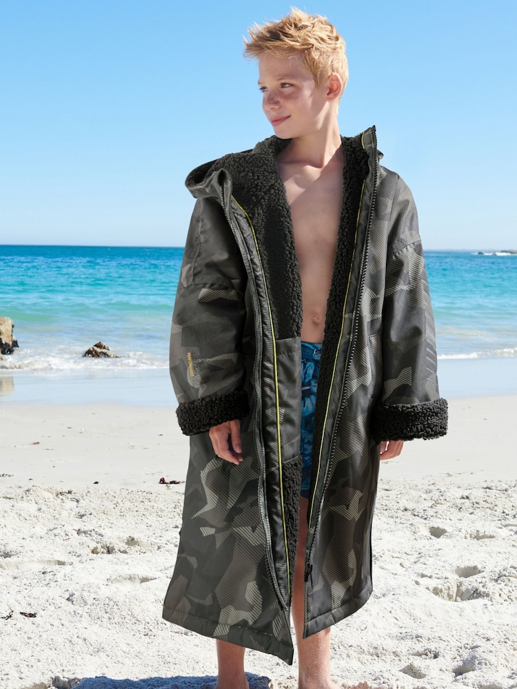 Green Waterproof Changing Robe (3-16yrs) - Image 1 of 11