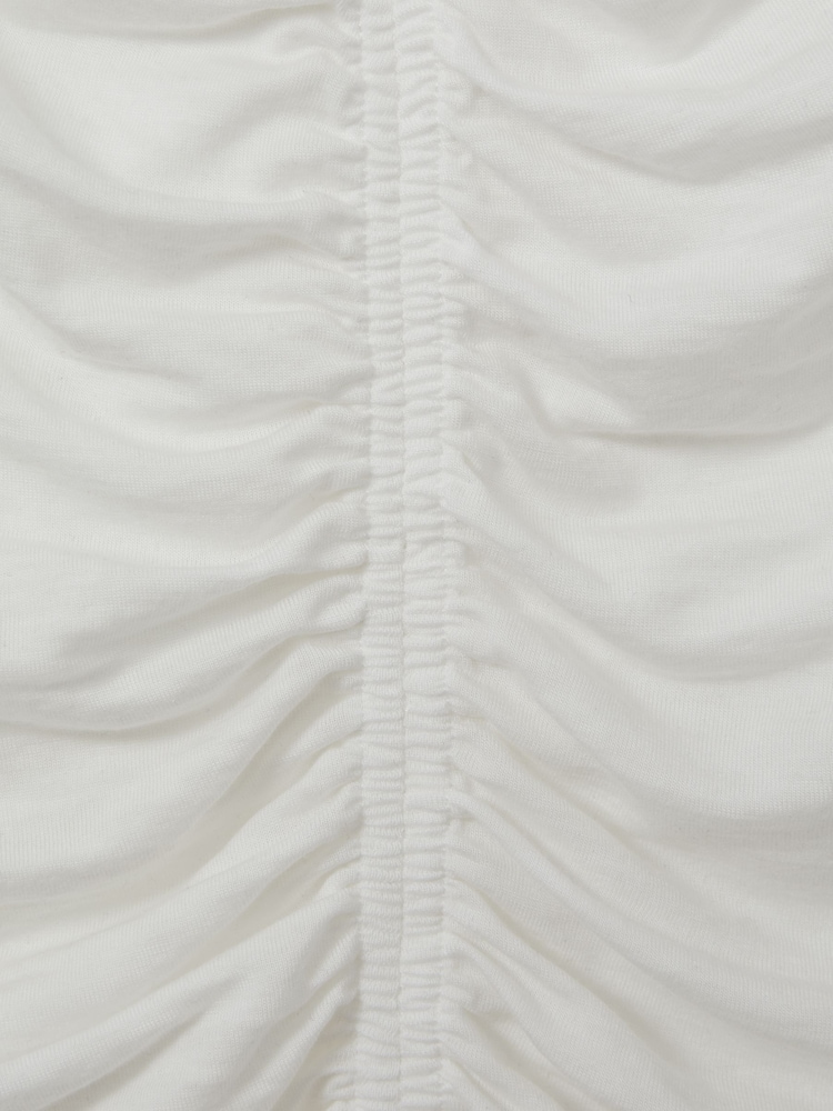Reiss Cream Simone Lyocell-Wool Ruched Vest - Image 5 of 5
