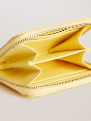 Ted Baker Yellow Connii Croc Effect Mini Purse - Image 4 of 4