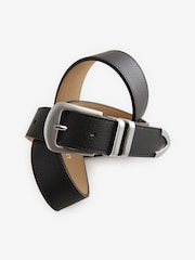 Black Faux Leather Western Buckle Belt - Image 3 of 3