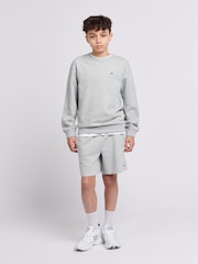 Lee Grey Boys 100% Cotton Badge Sweatshirt - Image 5 of 5